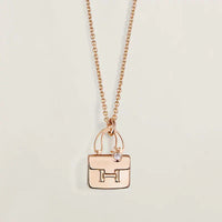 [Amore Jewelry]AMULETTE PEDANT ROSE GOLD NECKLACE