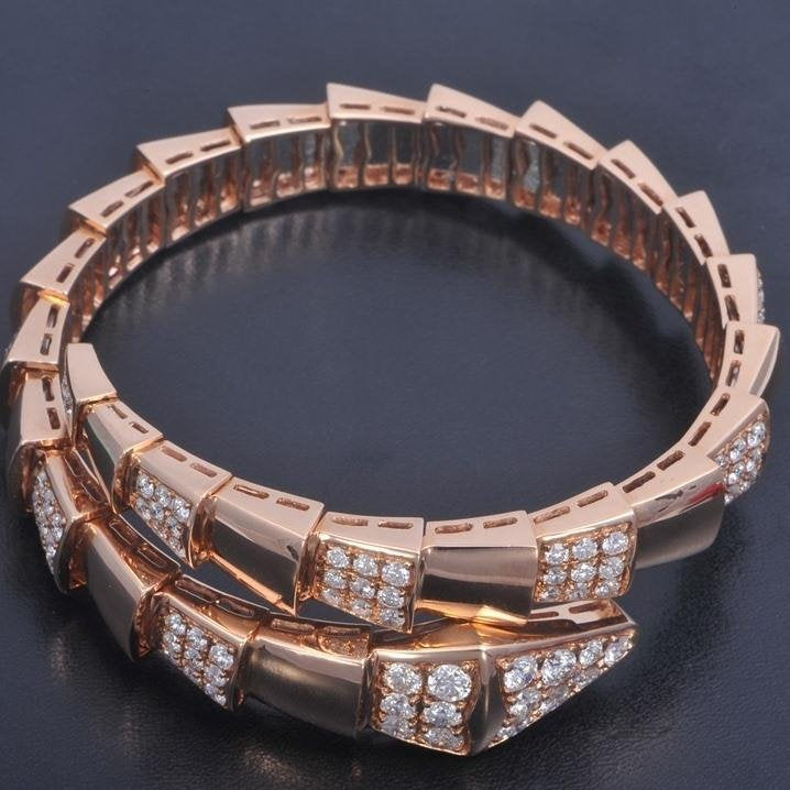 [Amore Jewelry]SERPENTI BRACELET PINK GOLD DIAMOND