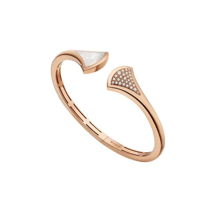 [Amore Jewelry]DREAM BRACELET OPEN PINK GOLD MOP DIAMOND