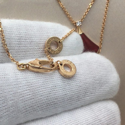 [Amore Jewelry]DREAM NECKLACE CARNELIAN 1 DIAMOND