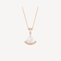 [Amore Jewelry]DREAM NECKLACE MOP PINK GOLD DIAMOND
