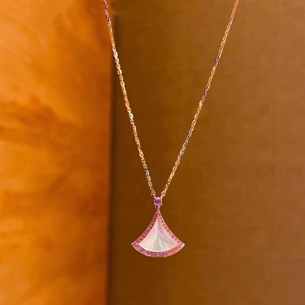 [Amore Jewelry]DREAM NECKLACE MOP DIAMOND PINK