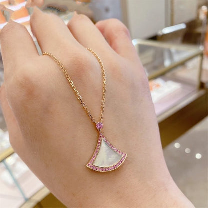 [Amore Jewelry]DREAM NECKLACE MOP DIAMOND PINK