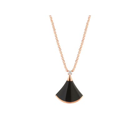 [Amore Jewelry]DREAM NECKLACE ONYX 1 DIAMOND
