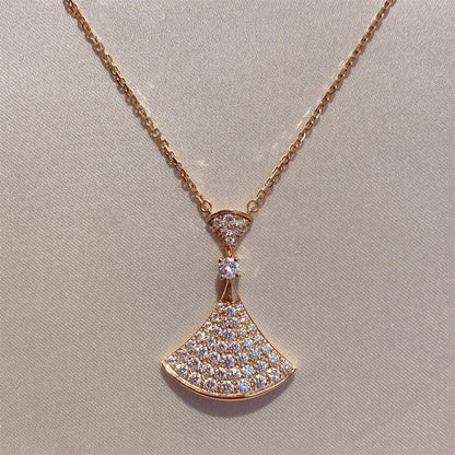 [Amore Jewelry]DREAM NECKLACE PINK GOLD FULL DIAMOND