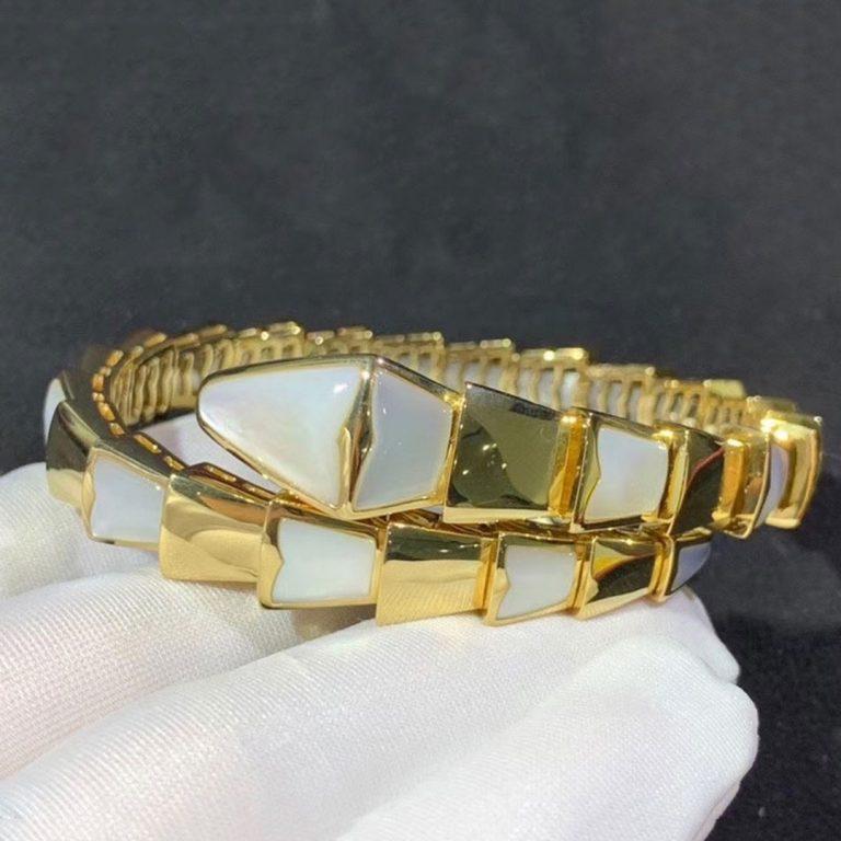 [Amore Jewelry]SERPENTI BRACELET MOP GOLD