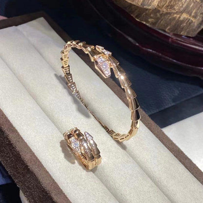 [Amore Jewelry]SERPENTI BRACELET DIAMONDS PINK GOLD