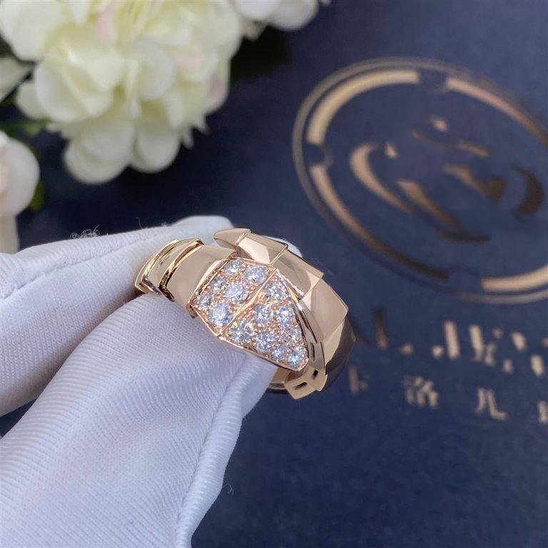 [Amore Jewelry]SERPENTI RING PINK GOLD DIAMOND