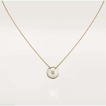 [Amore Jewelry]AMULETTE ROSE GOLD MOP NECKLACE