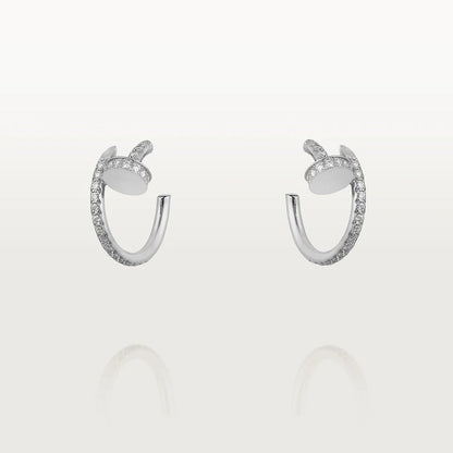 [Amore Jewelry]JUSTE EARRINGS 12.75MM SILVER DIAMOND