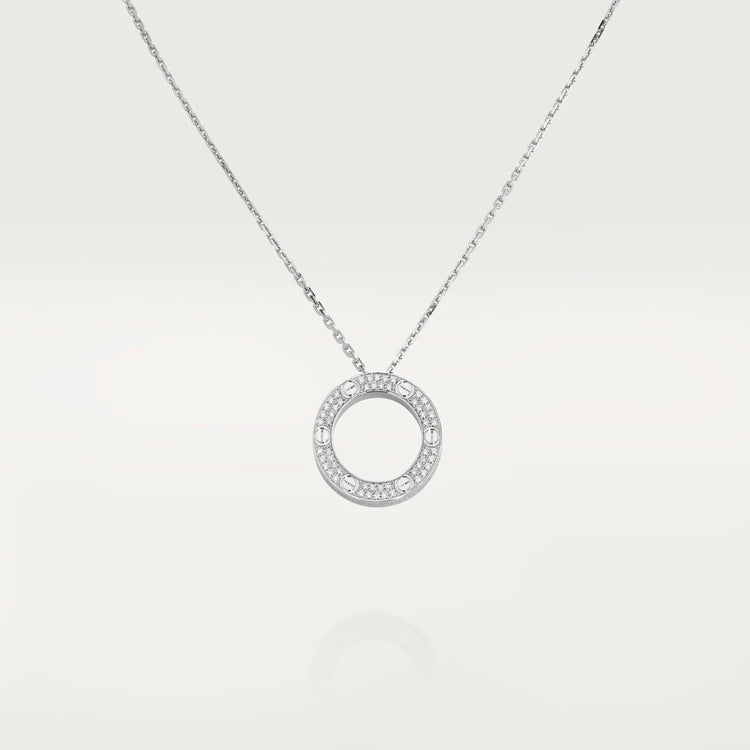 [Amore Jewelry]LOVE NECKLACE ADJUSTABLE SILVER