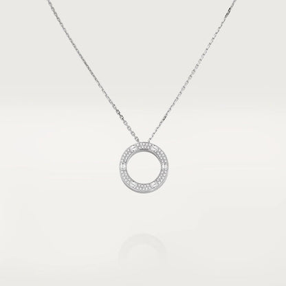 [Amore Jewelry]LOVE NECKLACE ADJUSTABLE SILVER