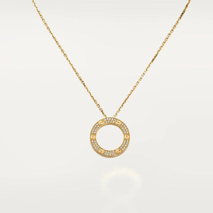 [Amore Jewelry]LOVE NECKLACE ADJUSTABLE ROSE GOLD