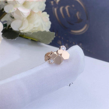 [Amore Jewelry]BEE LOVE PINK GOLD DIAMOND EARRINGS