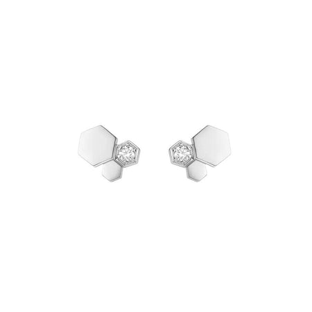 [Amore Jewelry]BEE LOVE SILVER DIAMOND EARRINGS