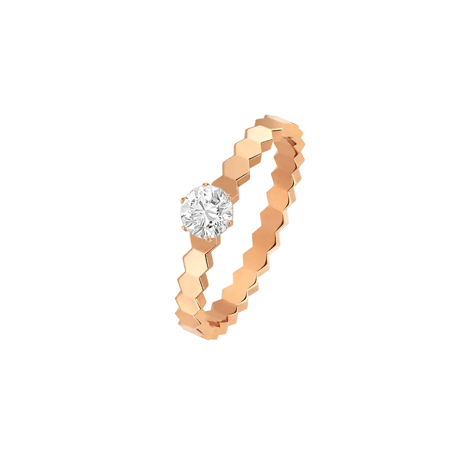 [Amore Jewelry]BEE LOVE RING PINK GOLD 1 DIAMOND