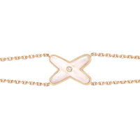 [Amore Jewelry]JEUX BRACELET WHITE MOP PINK GOLD 1 DIAMOND