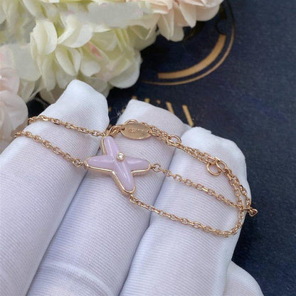 [Amore Jewelry]JEUX BRACELET PINK MOP PINK GOLD 1 DIAMOND
