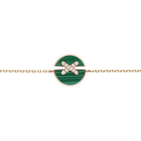 [Amore Jewelry]JEUX DE BRACELET MALACHITE PINK GOLD DIAMONDS