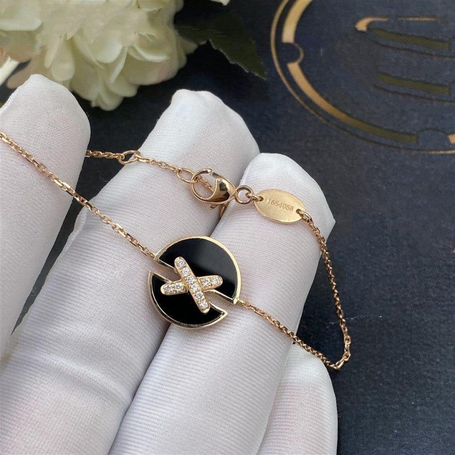 [Amore Jewelry]JEUX DE BRACELET ONYX PINK GOLD DIAMOND