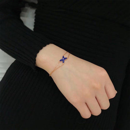 [Amore Jewelry]Hollow Design Four-Leaf Clover Flower Shape Ring