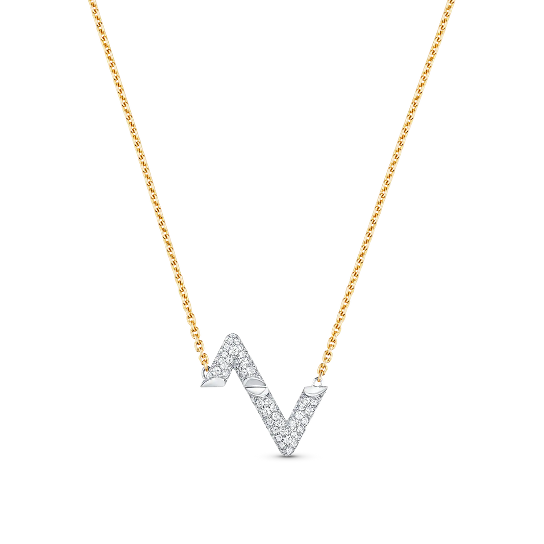 [Amore Jewelry]VOLT SILVER DIAMOND PEDANT NECKLACE