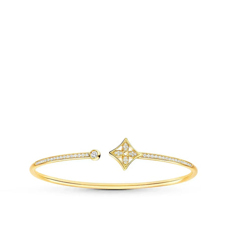 [Amore Jewelry]IDYLLE GOLD OPEN BRACELET DIAMOND PAVED