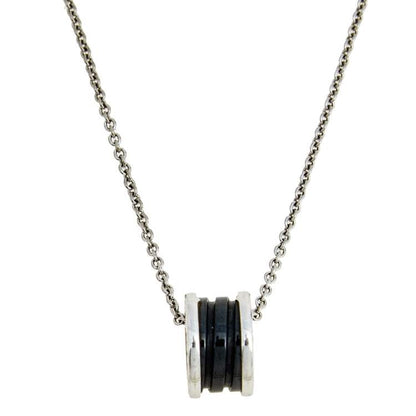 [Amore Jewelry]ZERO 1 BLACK CERAMIC SILVER NECKLACE