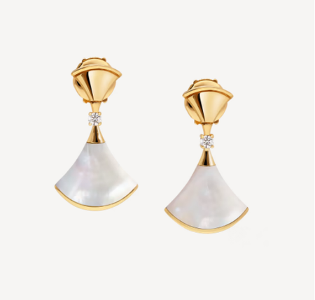[Amore Jewelry]DREAM MOP 1 DIAMOND EARRINGS