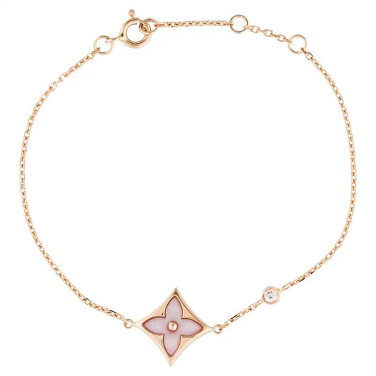 [Amore Jewelry]STAR 1 DIAMOND PINK GOLD BRACELET