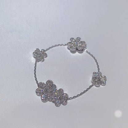 [Amore Jewelry]FRIVOLE SILVER 5 FLOWERS BRACELET