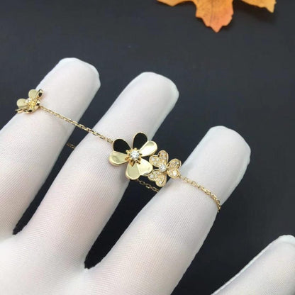 [Amore Jewelry]FRIVOLE GOLD 5 FLOWERS BRACELET