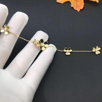 [Amore Jewelry]FRIVOLE GOLD 5 FLOWERS BRACELET