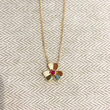 [Amore Jewelry]FRIVOLE GOLD FLOWER NECKLACE