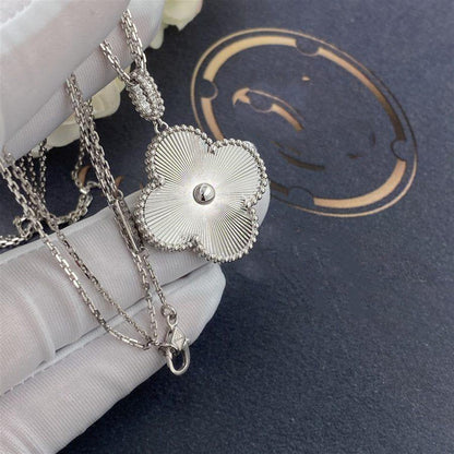 [Amore Jewelry]CLOVER 25MM SILVER BIG CLOVER NECKLACE