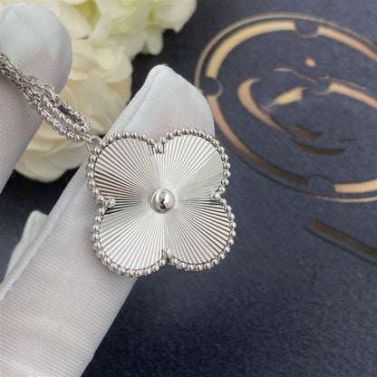 [Amore Jewelry]CLOVER 25MM SILVER BIG CLOVER NECKLACE
