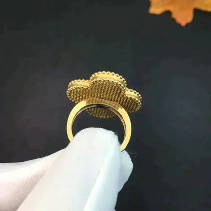 [Amore Jewelry]CLOVER MALACHITE RING