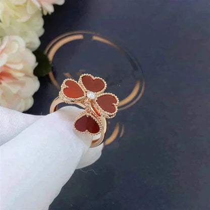 [Amore Jewelry]SWEET CLOVER CARNELIAN RING