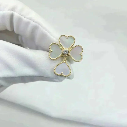 [Amore Jewelry]SWEET CLOVER WHITE MOP RING
