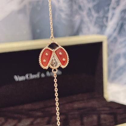 [Amore Jewelry]LUCKY SPRING 1 MOTIF PINK GOLD BRACELET