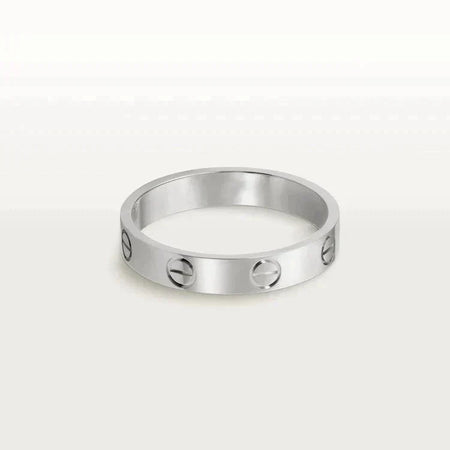 [Amore Jewelry]LOVE RING 4MM 1 DIAMOND SILVER