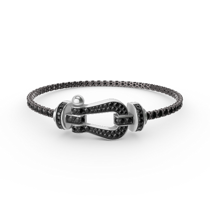 [Amore Jewelry]FORCE  LARGE HORSESHOE FULL DIAMOND TENNIS BRACELET